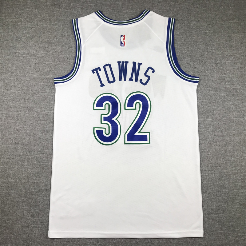 Men Minnesota Timberwolves #32 Towns White 2024 Nike NBA Jersey